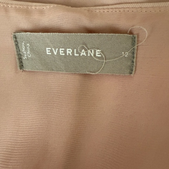 Everlane Go Weave light / Baby Pink Slip Dress Midi length with Side Slit. - Picture 3 of 8